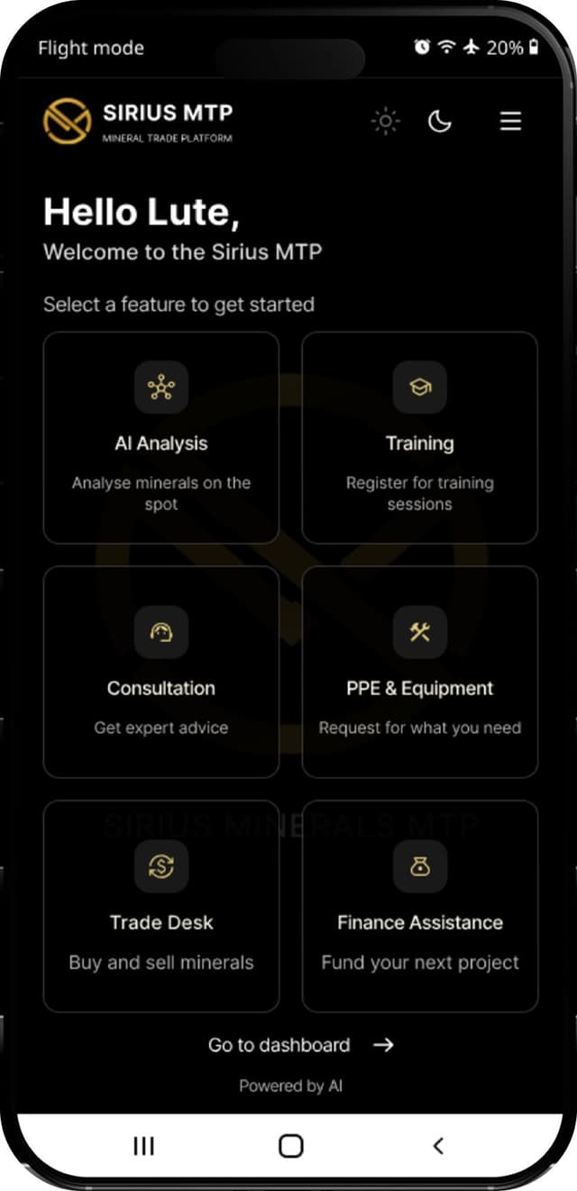 Mobile image uploads to AI tool